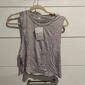 NWT Mesh Back Crop Workout Tank